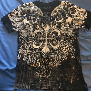 Men’s Xzavier rhinestone mma shirt